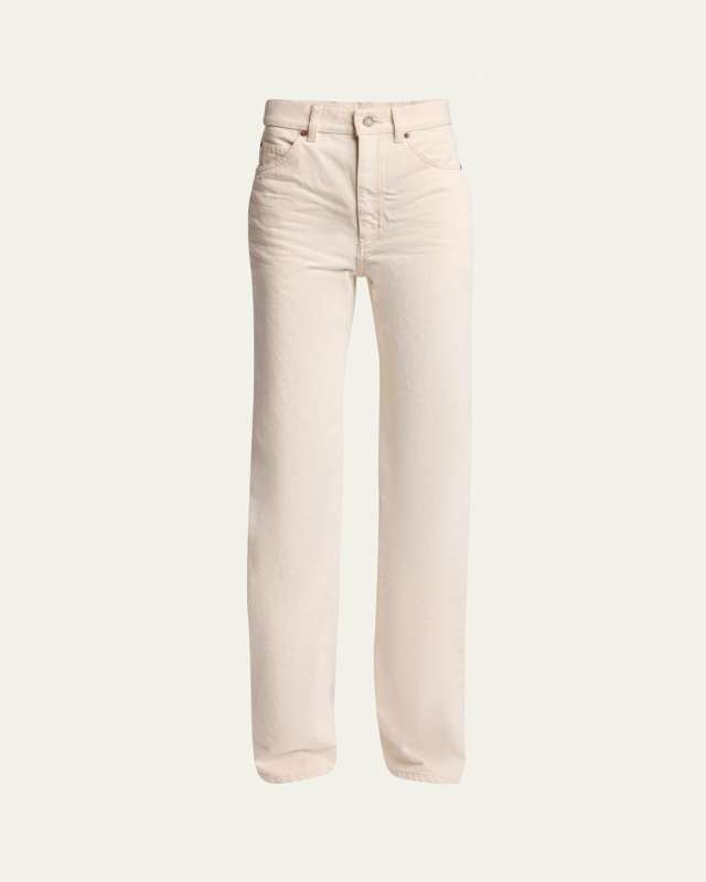 Straight Denim Pants